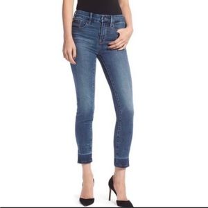 Good American Good Legs Skinny Jeans Split Hem 26